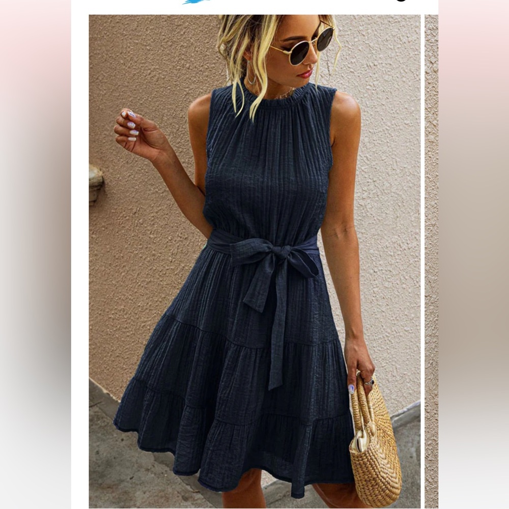Beachsissi navy dress, size M.